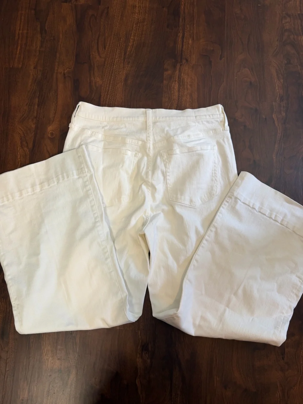 J.Crew White Wide Leg 96 Denim Trouser Jeans